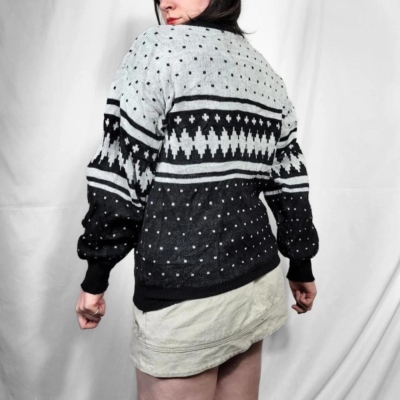 Vintage 90s Grunge Pattern Knit Jumper