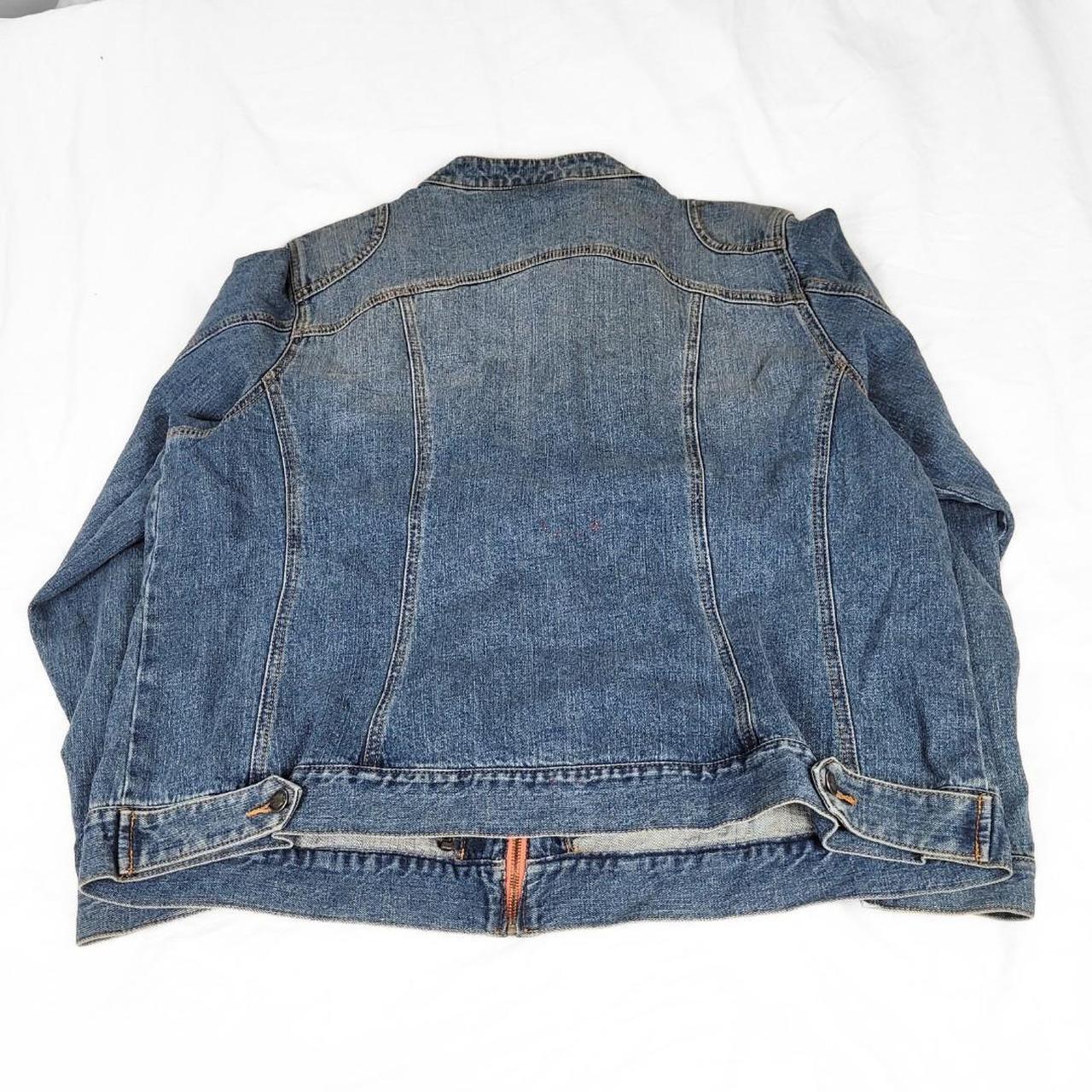 Vintage Y2K Harley Davidson Denim Bomber Jacket