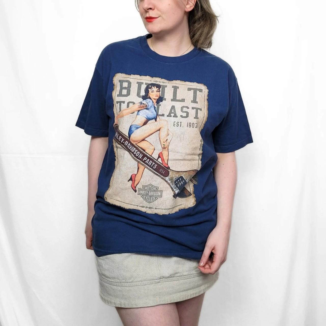 Harley Daivdson Navy Blue Graphic Tee