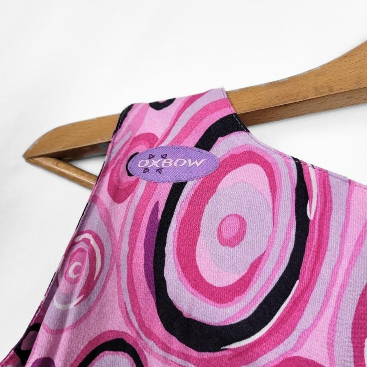 Y2K Pink Pop Art Sleeveless Mini Dress