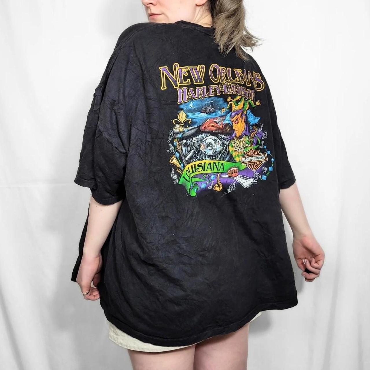 Harley Davidson New Orleans Black Graphic Print T Shirt