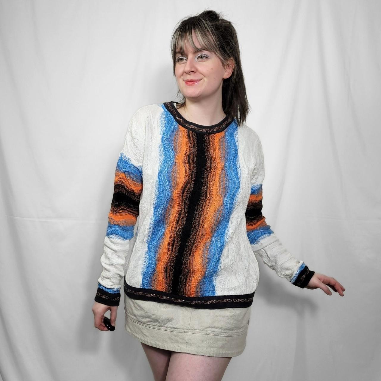 Vintage 90s Original Coogi Funky Pattern Knitted Jumper