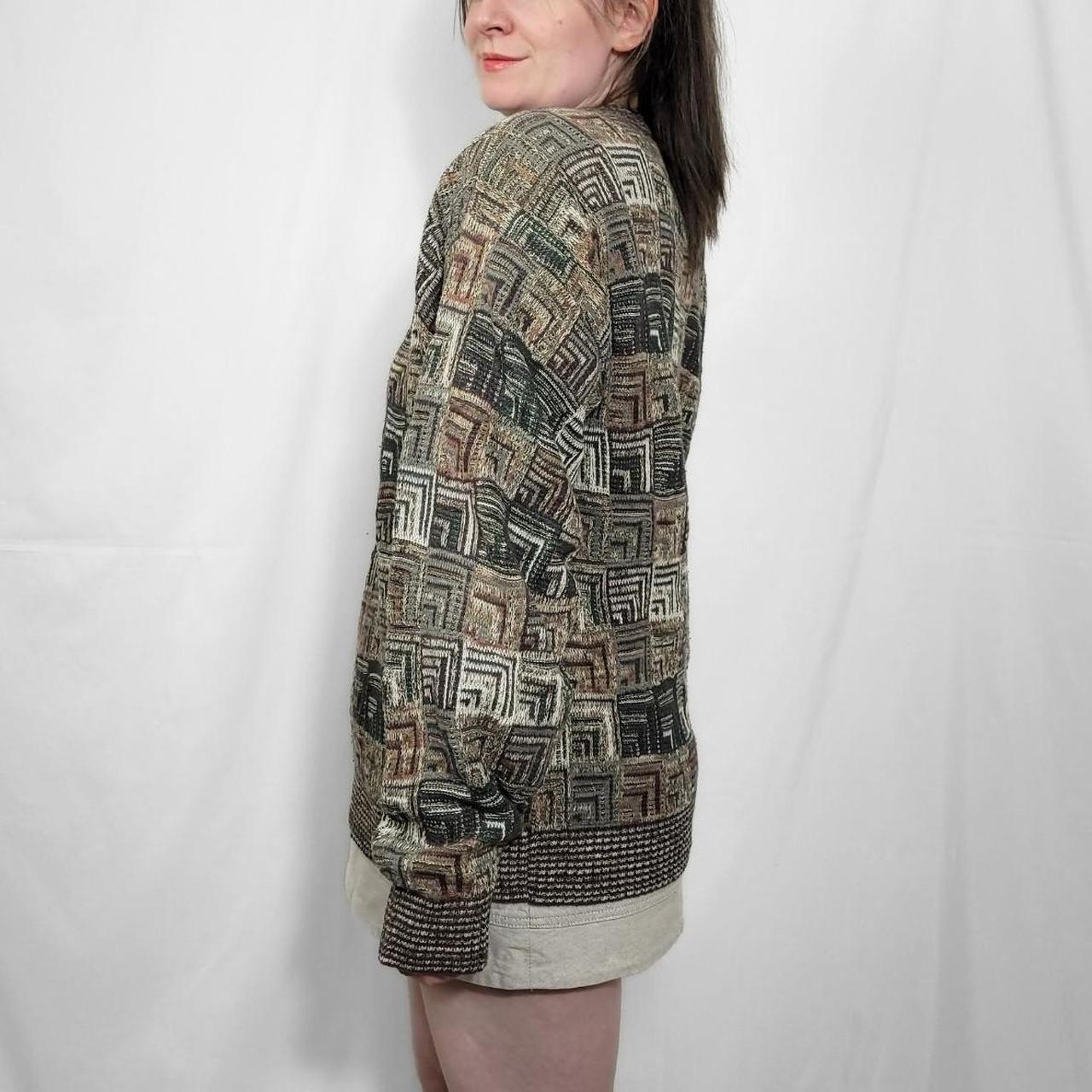 Vintage 90s Grunge Pattern Knitted Jumper
