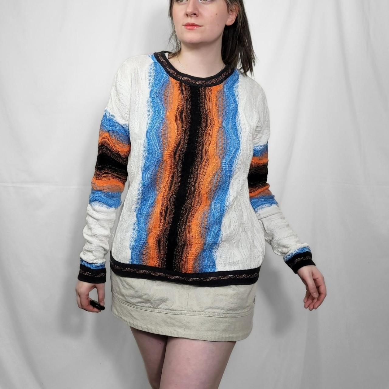 Vintage 90s Original Coogi Funky Pattern Knitted Jumper