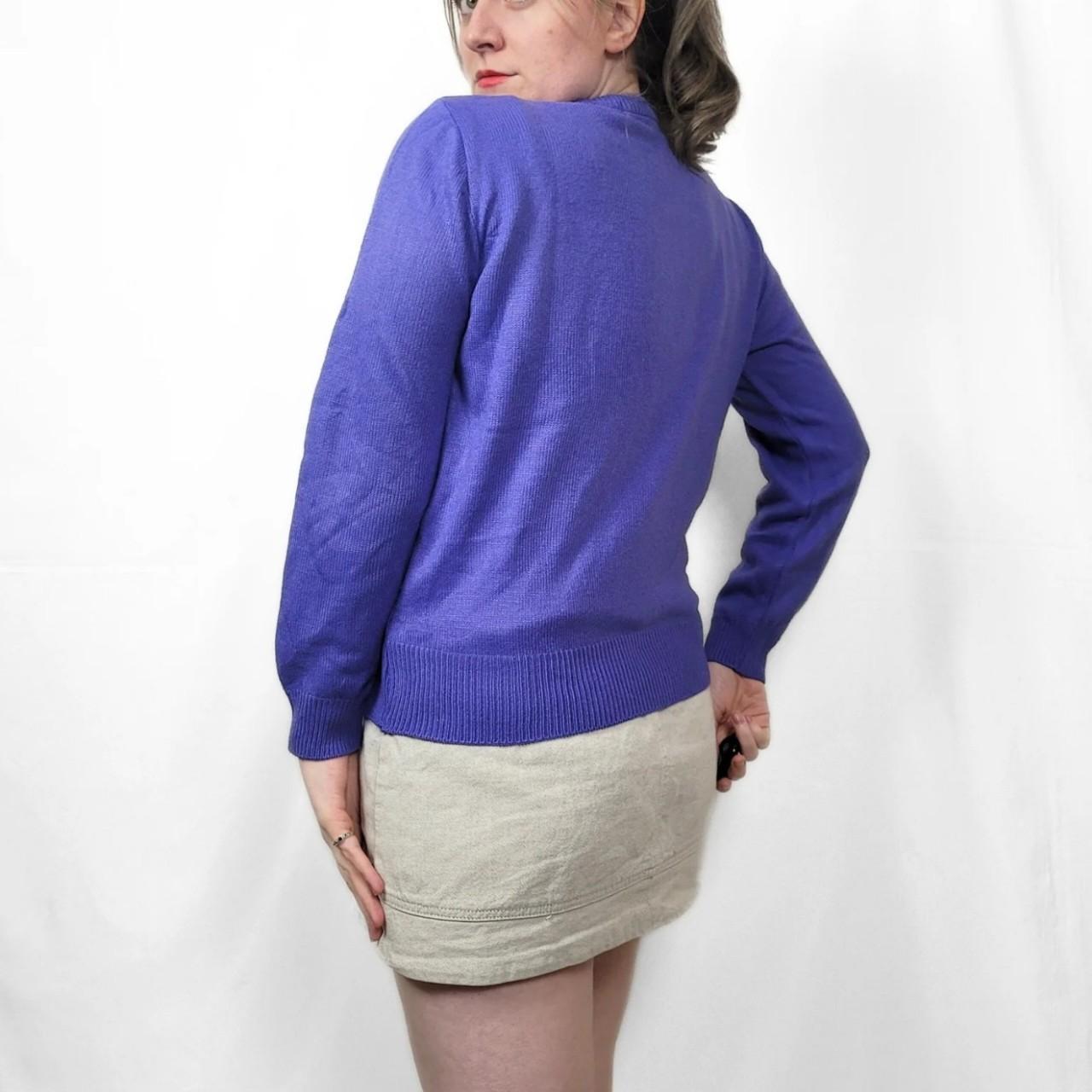Vintage 90s Purple Knitted Jumper