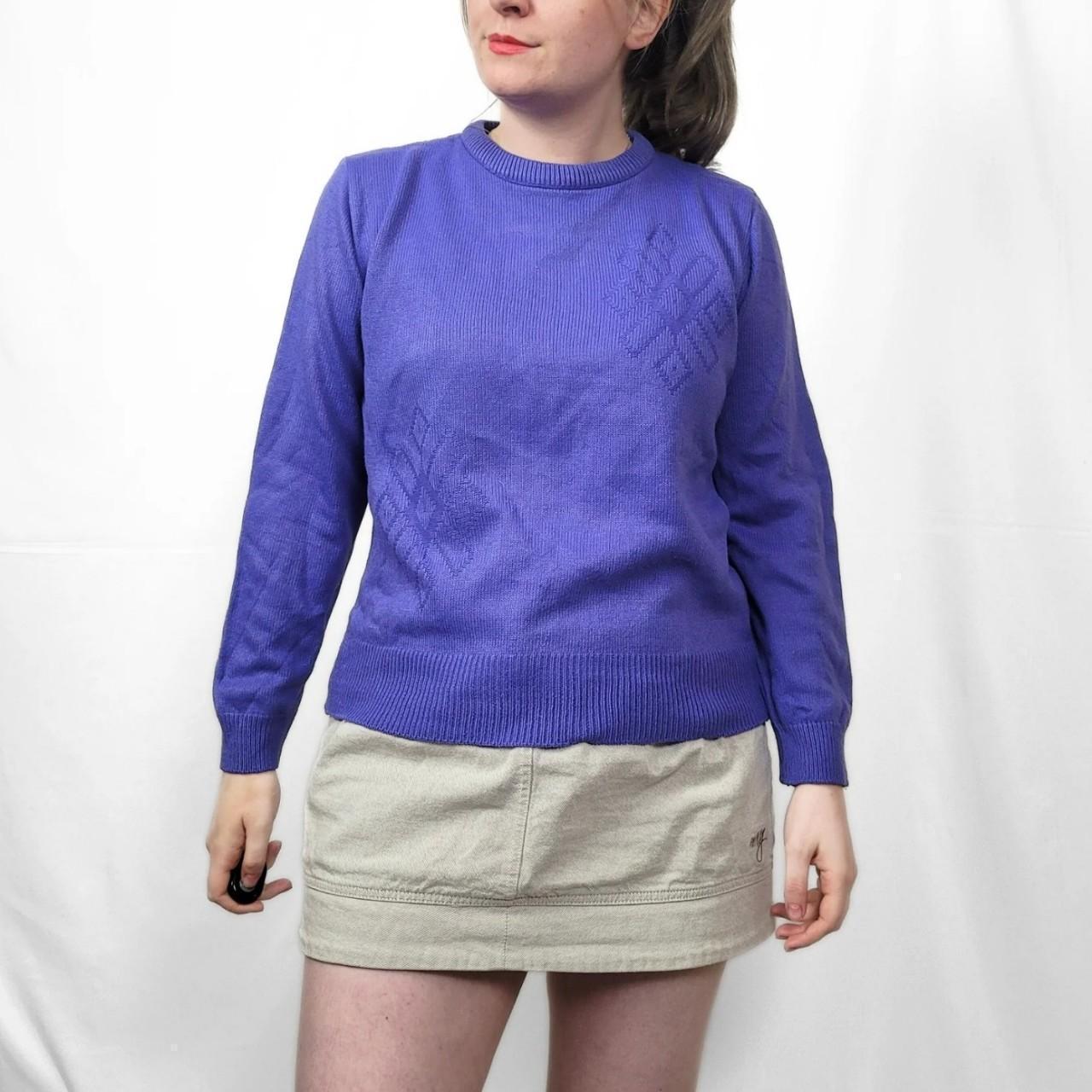 Vintage 90s Purple Knitted Jumper