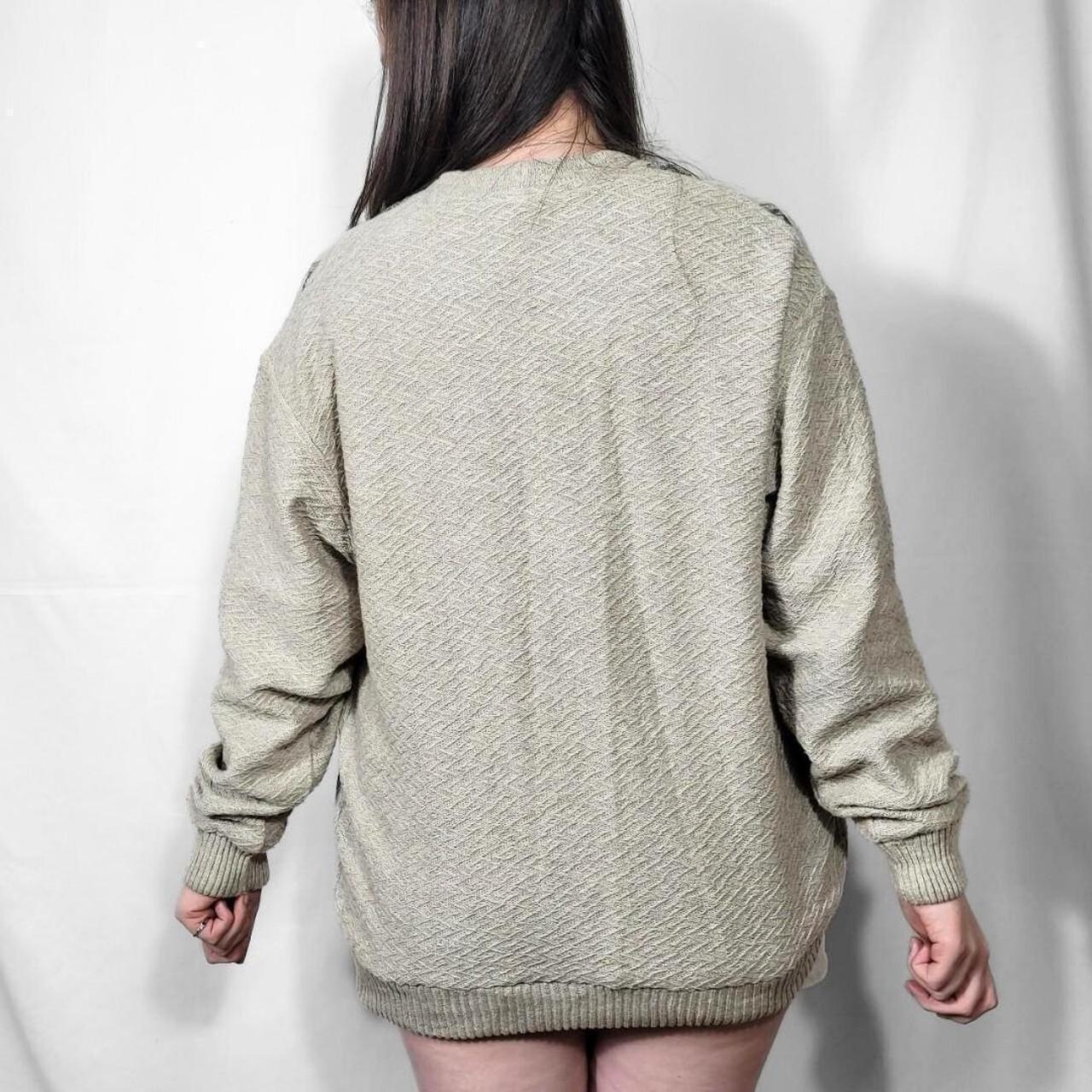 Vintage 90s Knit Cardigan With Grunge Style Pattern