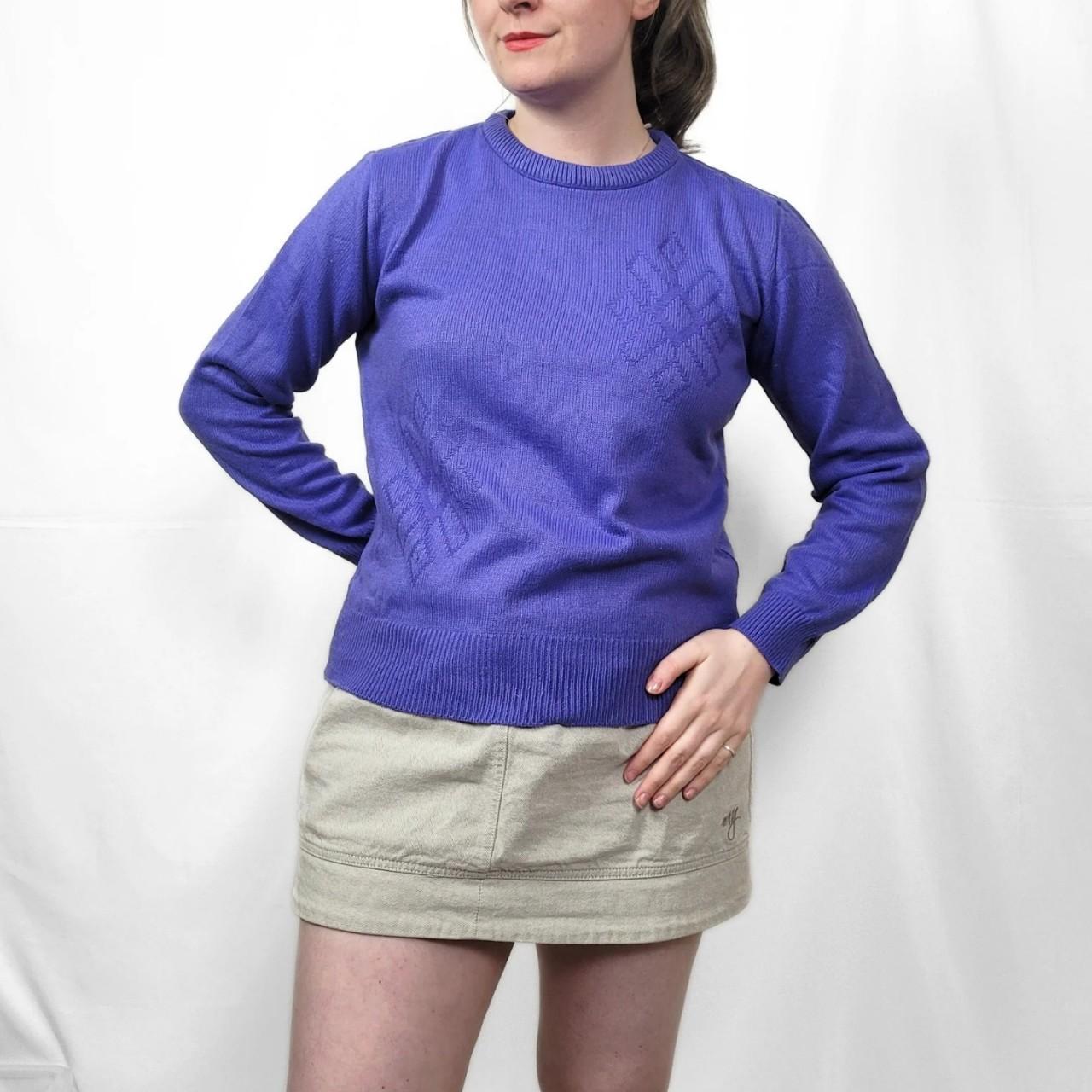 Vintage 90s Purple Knitted Jumper