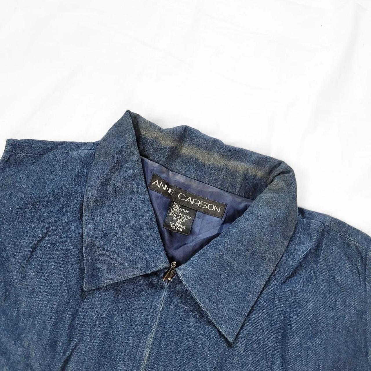 Vintage 90s Denim Zip-Up Safari Vest