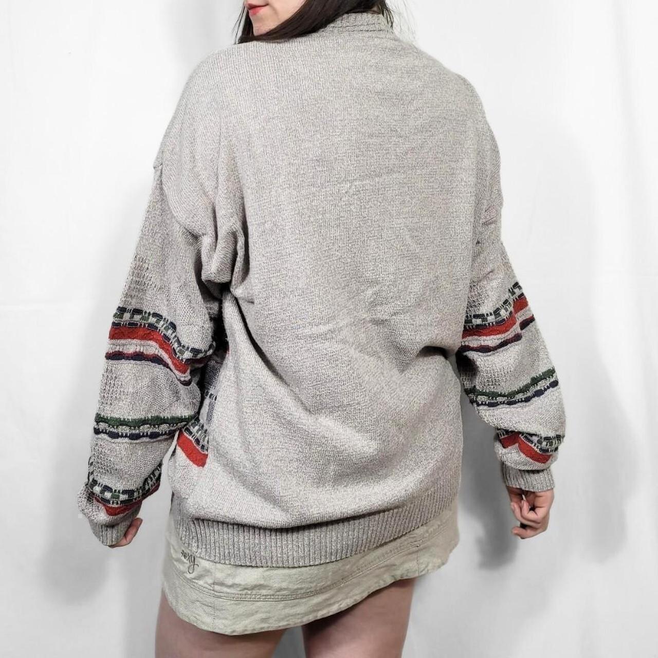 Vintage 90s Grunge Knit Cardigan Coogi Style