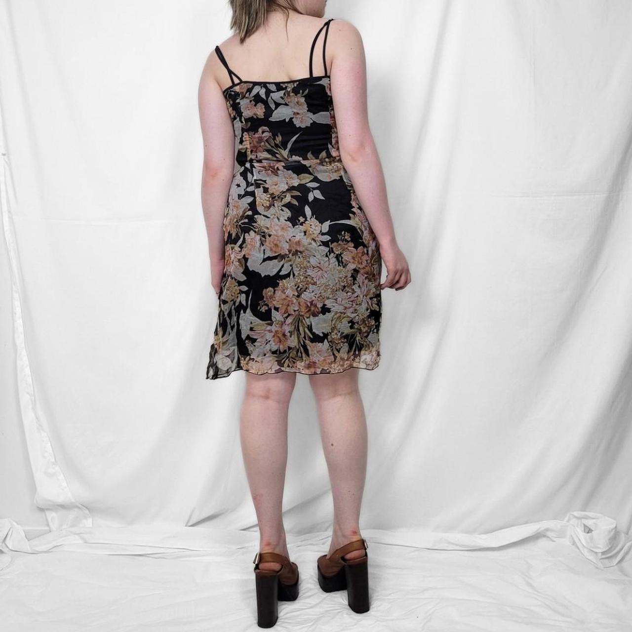 Y2K Sheer Floral Midi Dress – Fairy Whimsygoth Vibes
