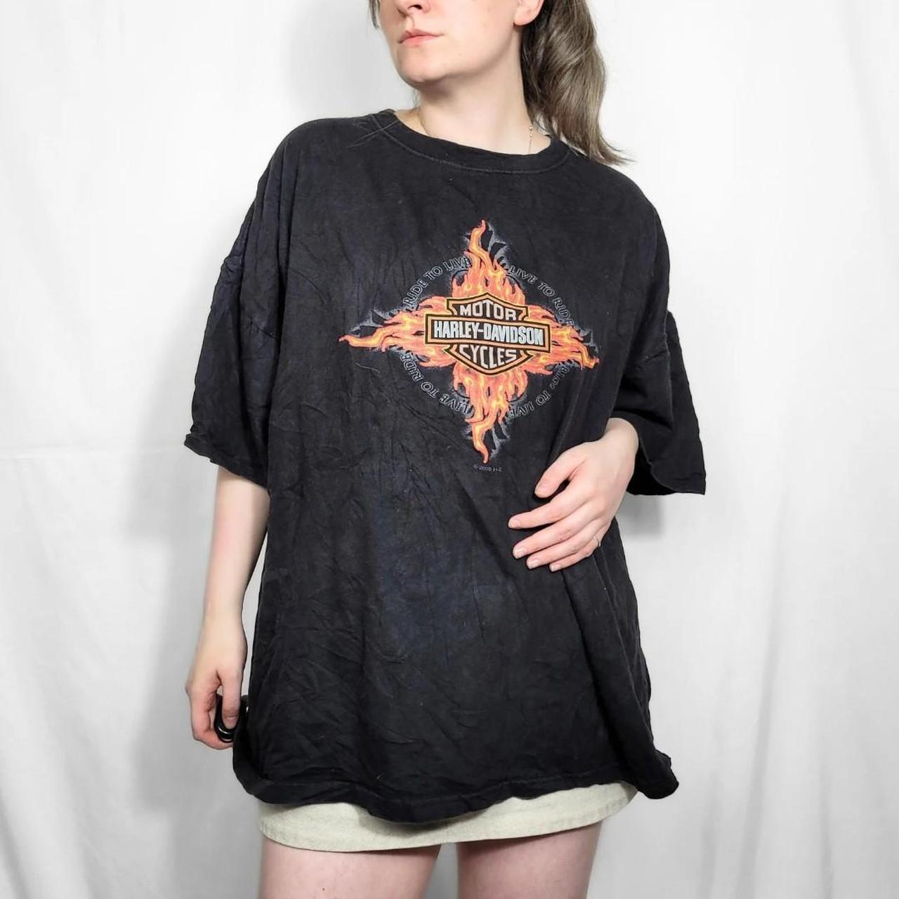 Harley Davidson New Orleans Black Graphic Print T Shirt
