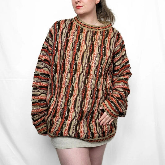Authentic Coogi Multi-Coloured Knitted Sweater – XXL