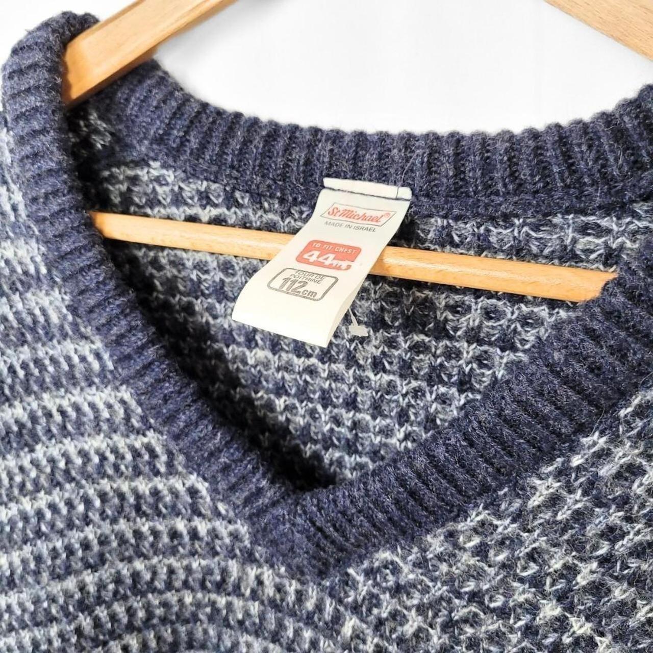 Vintage 90s St Michael V Neck Knit Jumper