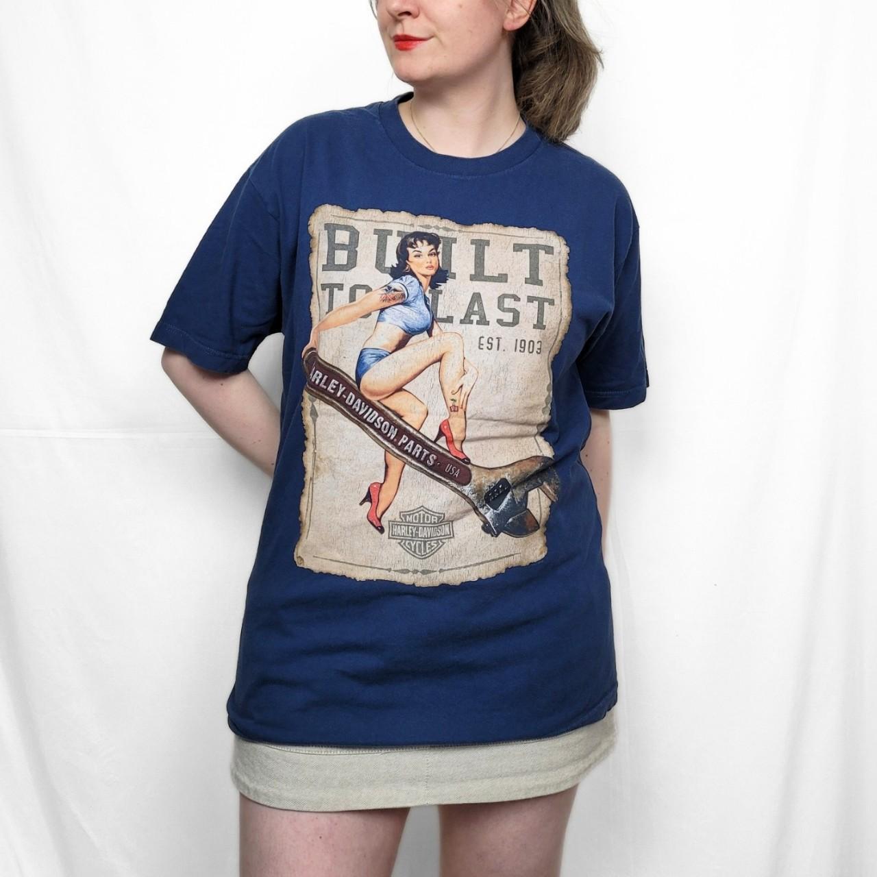 Harley Daivdson Navy Blue Graphic Tee