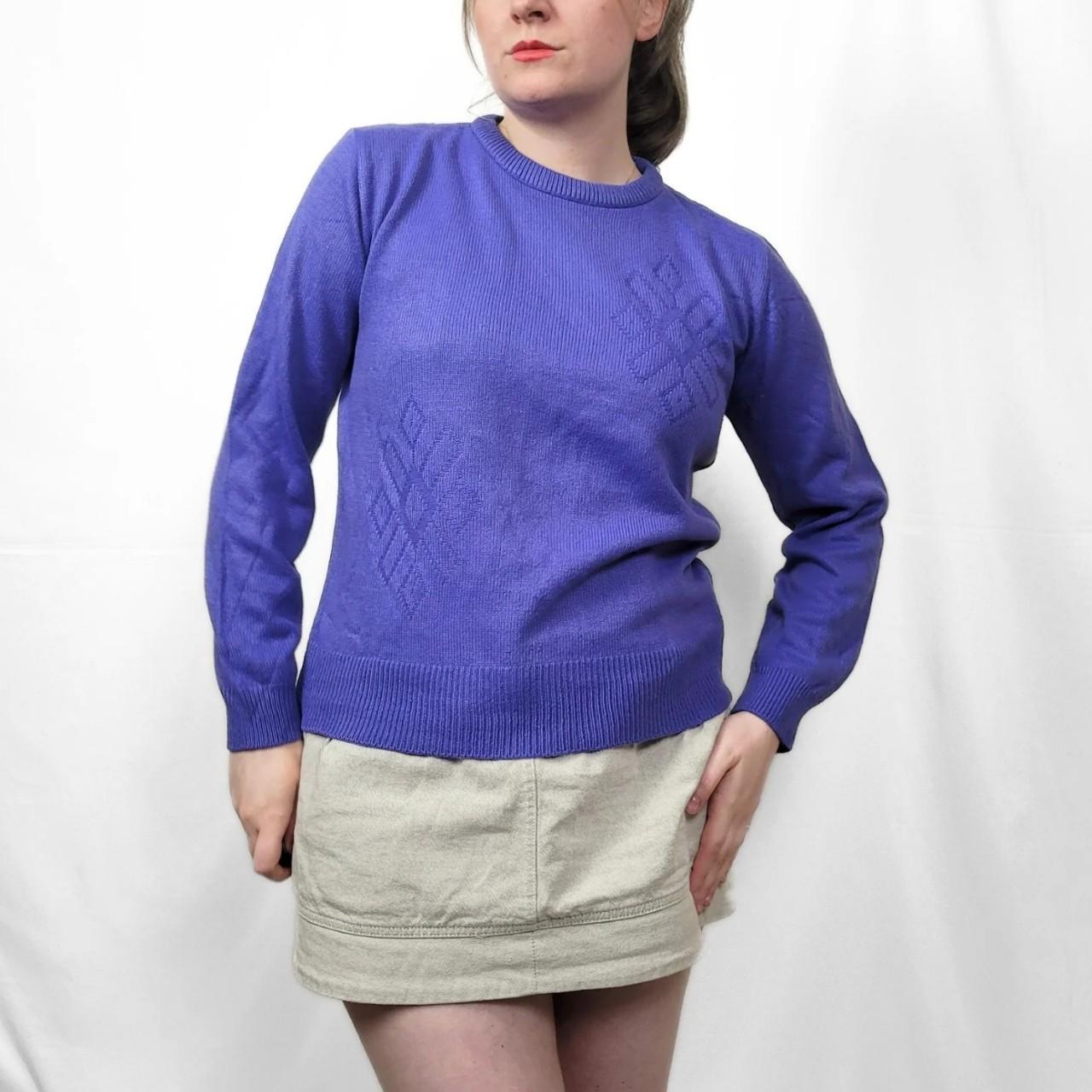 Vintage 90s Purple Knitted Jumper