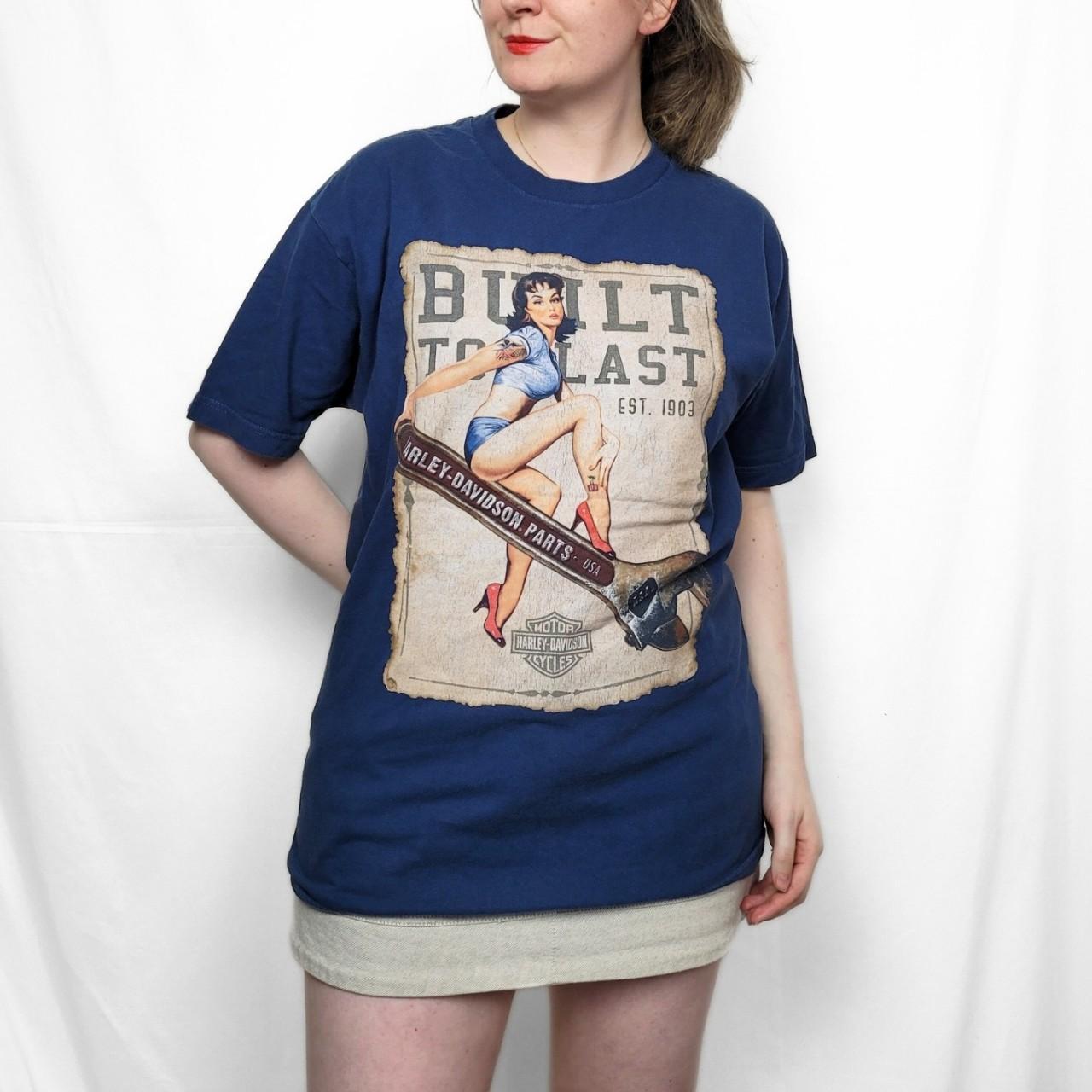 Harley Daivdson Navy Blue Graphic Tee