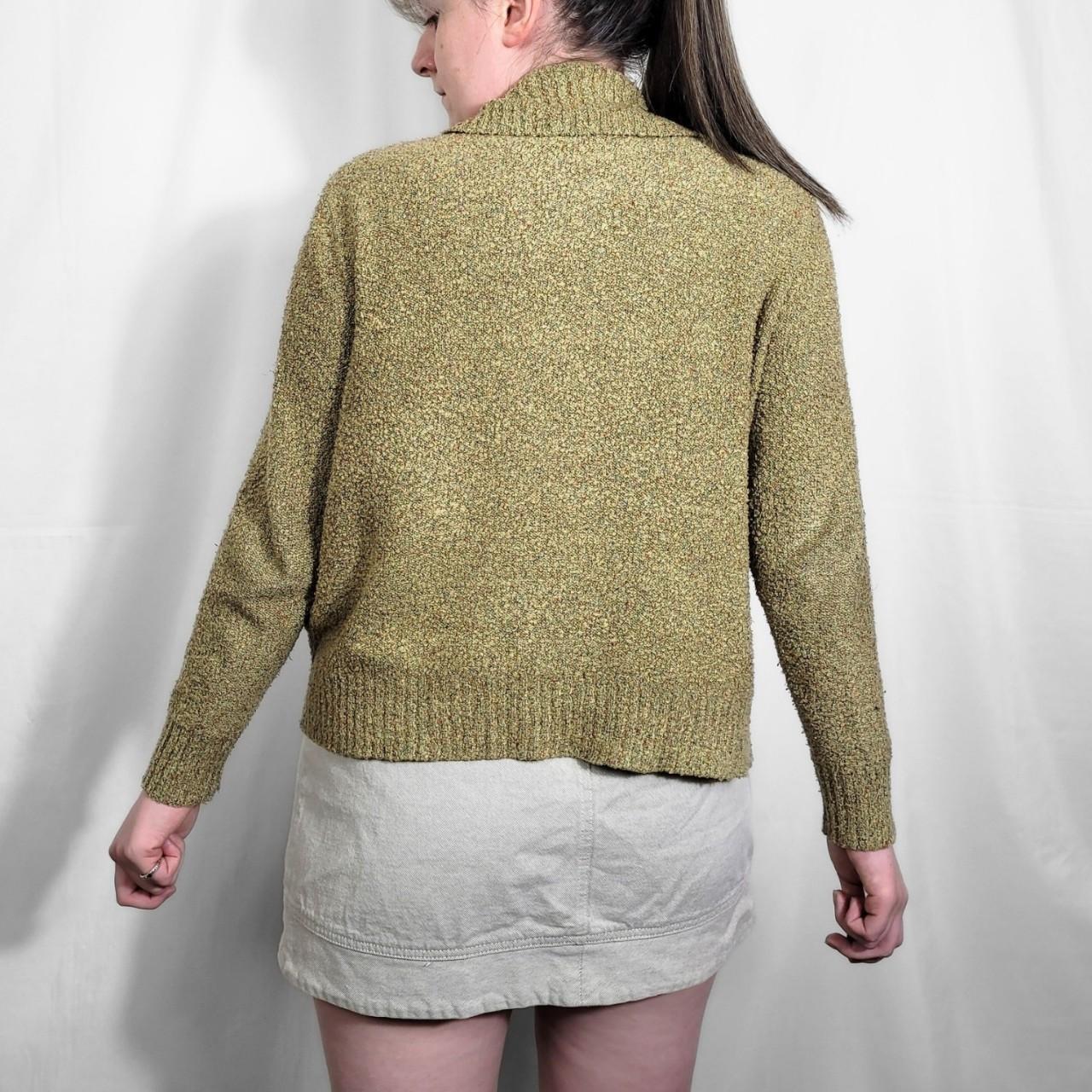 Y2K Khaki Green Knitted Jumper