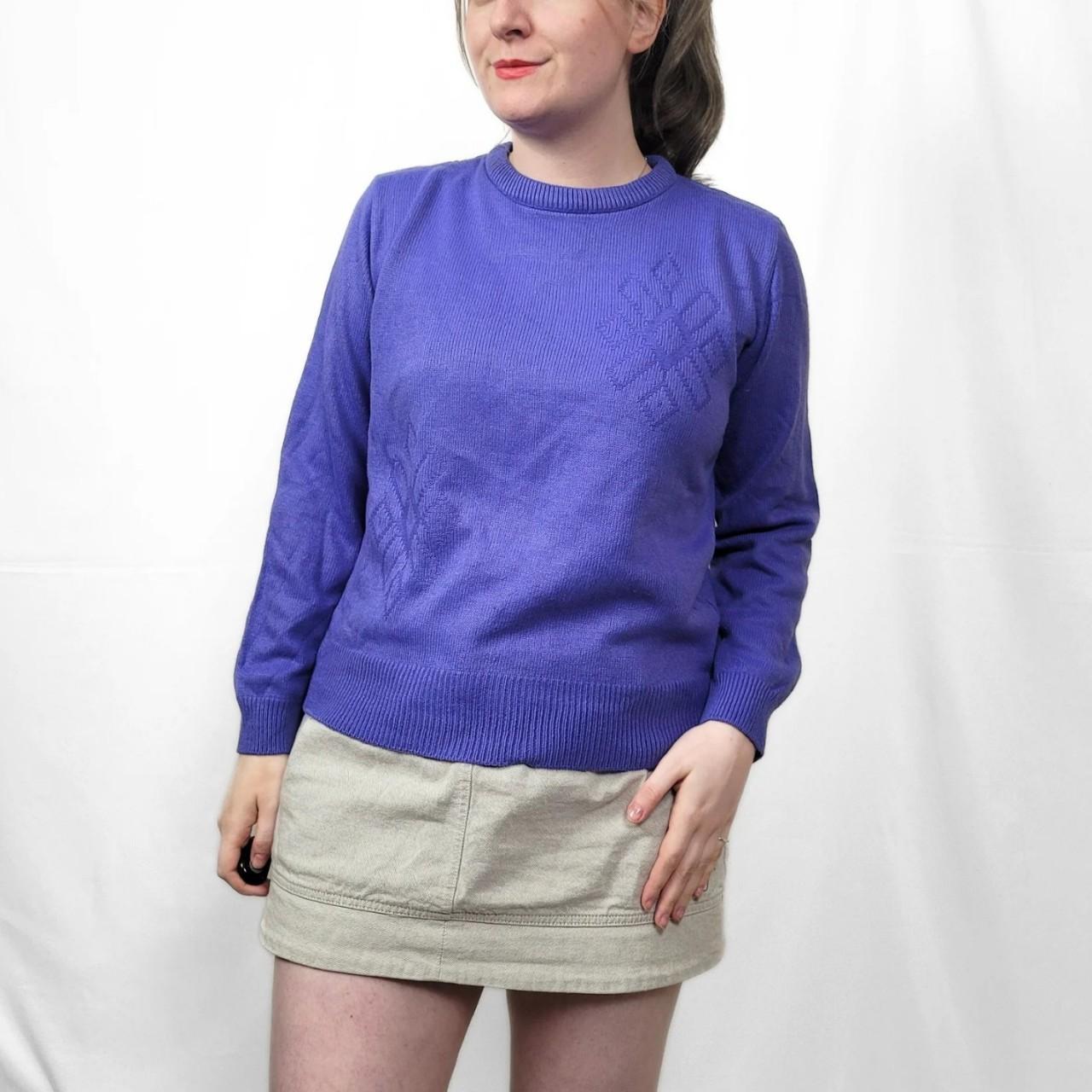 Vintage 90s Purple Knitted Jumper