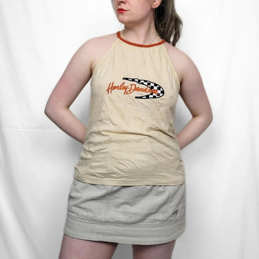 Vintage Y2K Harley Davidson Halter Neck Top